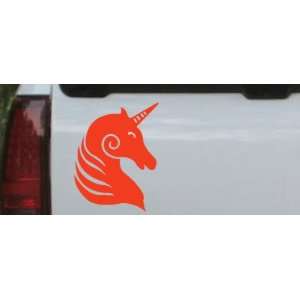  Unicorn Car Window Wall Laptop Decal Sticker    Red 3in X 