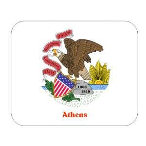  US State Flag   Athens, Illinois (IL) Mouse Pad 