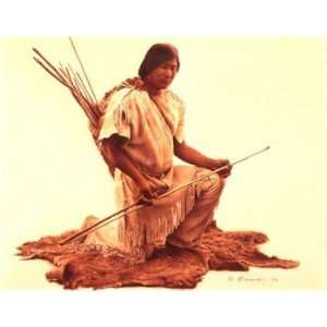    James Bama   Pre Columbian Indian with Atlatl