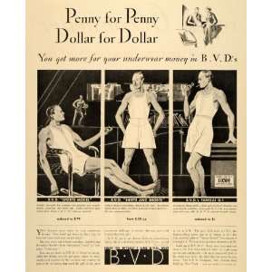  1932 Ad Underwear B V D Sports Model Shirts Shorts U 1 