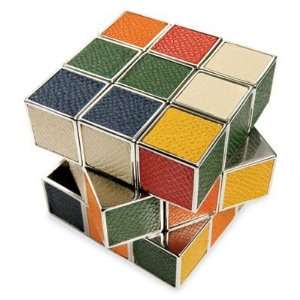  Exquisite Rubiks Cube in Leather & Nickel Toys & Games