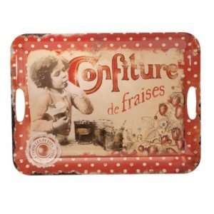  French Extra Large Tray Confiture de Fraise Kitchen 