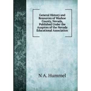  the Auspices of the Nevada Educational Association N A. Hummel Books