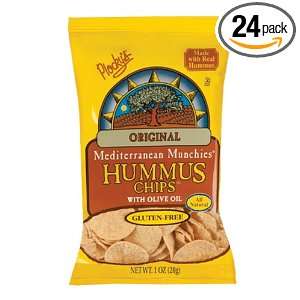 Plockys Hummus Chips, Original, 1 Ounce (Pack of 24)  