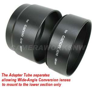 Adapter Tube for CANON PowerShot G12 + 58mm Filter Kit  