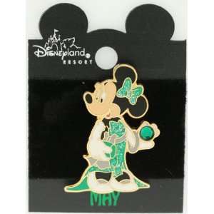  Disney Minnie Mouse Birthday Birthstone Tac Pin ~ May 