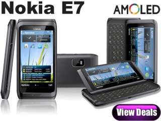 NEW NOKIA E7 E7 00 16GB 8MP BLACK WIFI UNLOCKED GSM 3G CELL PHONE 