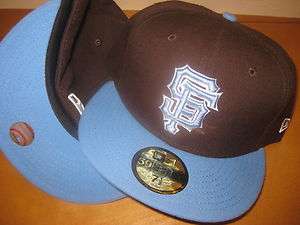 New Era San Francisco Giants Fitted Hat Brown/Sky Blue  