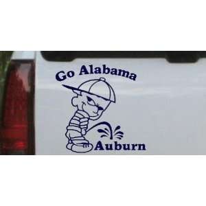 Navy 20in X 18.8in    Go Alabama Pee On Auburn Car Window Wall Laptop 