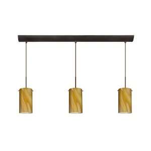  Besa Lighting 3BV 4404HN BR 3 Light Stilo Bar Island Light 