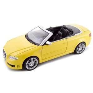  2008 Audi RS4 Diecast Model Convt Yellow 118 Everything 