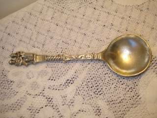 Antique German Figural Pewter Spoon  