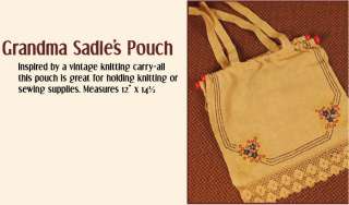 GRANDMA SADIES POUCH Holds Knitting & Sewing Supplies  
