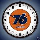 Union 76 Gas Station Pump & Oil Backlit Clock Free S&H