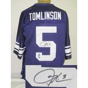  Autographed LaDainian Tomlinson Jersey   tcu) (purple 