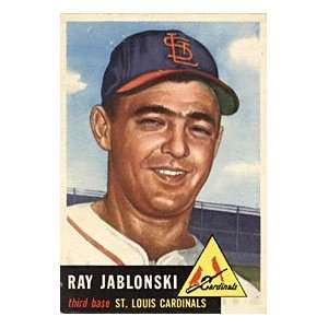  Ray Jablonski 1953 Topps Card #189   St. Louis Cardinals 