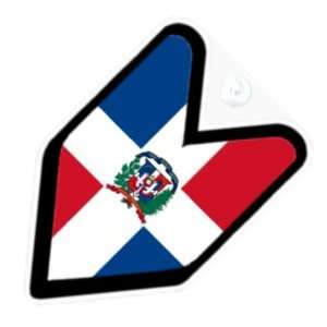 JDM Dominican Republic Flag Car Decal Badge Automotive