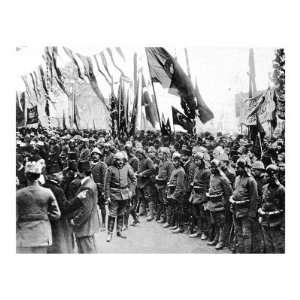 Turkish Troops Listening to the Sheikh Ul Islams Proclamation in 