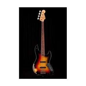  Fender Jaco Pastorius Relic Jazz Bass 3 Tone Sunburst 