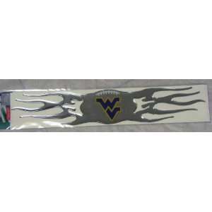  West Virginia Mountaineers Rear Auto Graphic Flames 