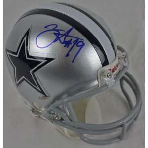  Cowboys Miles Austin Signed Authentic Mini Helmet Jsa 