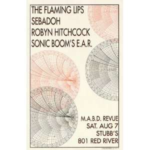   Lips Robyn Hitchcock Austin 2001 Concert Poster