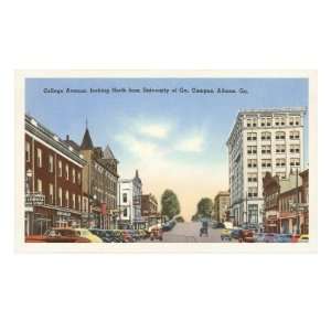  College Avenue, Athens, Georgia Premium Poster Print 