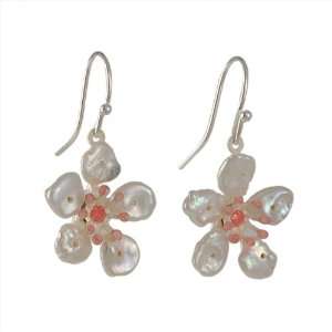  SILVER SEASONS  Cherry Blossom Drop Earrings Jewelry