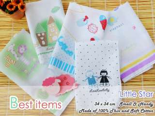 BNWP CUTE Cotton Baby Muslin Squares♥FREE PP♥BOYS  