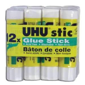  Saunders UHU Small Glue Stick,0.29oz   12 / Box   White 