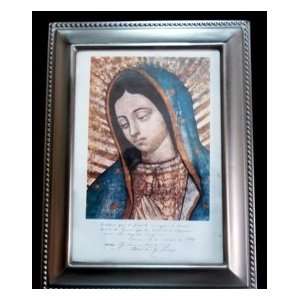 Our Lady of Guadalupe   Nuestra Senora de Guadalupe authenticated copy