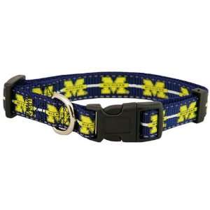    Michigan Wolverines Navy Blue Pet Collar 