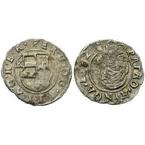  Hungary, Ferdinand II, 1619   1637; Silver Denar Toys 