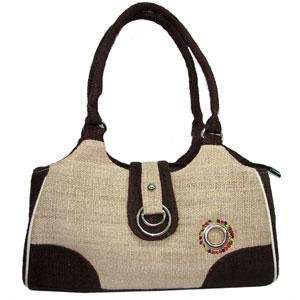  Earth Divas MH 135 NNB OC Hemp Handbag Double Ring Organic 