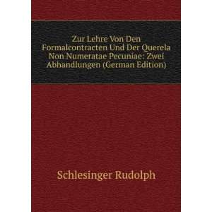   (German Edition) (9785877853751) Schlesinger Rudolph Books