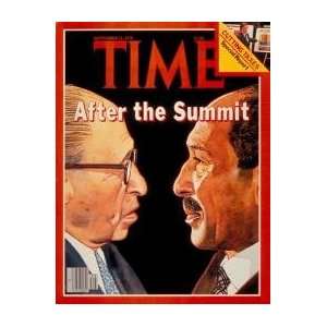   and Sadat   Artist TIME Magazine  Poster Size 10 X 8