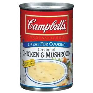 Campbells Condensed Cream Of Chicken & Mushroom Soup 10.75 oz (Pack 