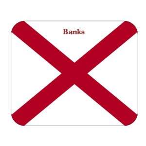  US State Flag   Banks, Alabama (AL) Mouse Pad Everything 