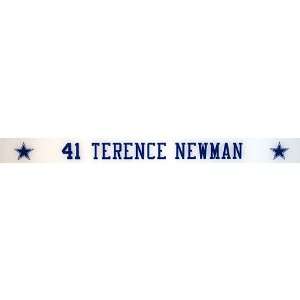 Terence Newman #41 9 28 2009 Cowboys vs Panthers Game Used Locker Room 