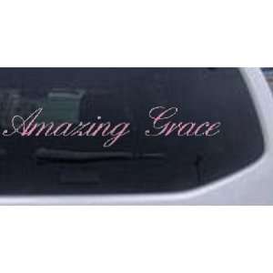 Amazing Grace Christian Car Window Wall Laptop Decal Sticker    Pink 