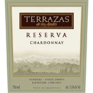  2007 Terrazas de los Andes Reserva Chardonnay 750ml 
