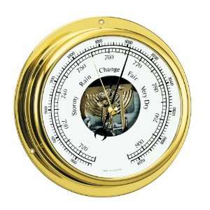   111Ms Barometer with White Dial and Brass Case (Matches 611 and 911