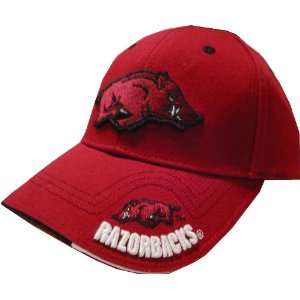   Razorbacks Adjustable Fit Brim Logo Hat by The Game