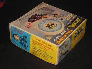 Batman Talking Alarm Clock Vintage in Box Janex 1975  