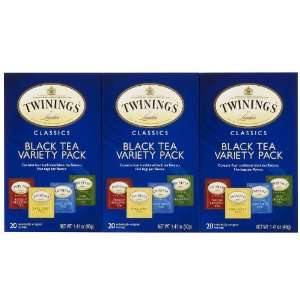 Twining Tea Variety, 20 ct, 3 pk Grocery & Gourmet Food