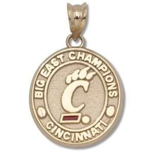 Cincinnati Bearcats Paw C Big East Champions Pendant   10KT Gold 