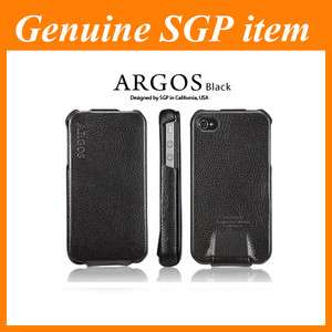 SGP Leather Pouch Case [Argos Black] for Apple iPhone 4S  