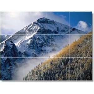  Mountain Scene Back Splash Tile Mural M102  36x48 using 