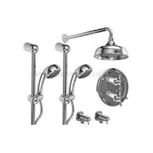 Riobel KIT#5MA+BNG Â½ Thermostatic system with 2 hand shower rails 