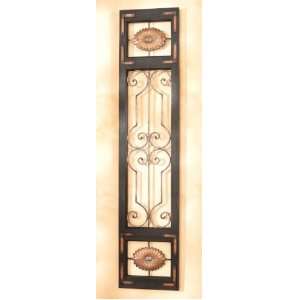   with Vintage French Door Design in Tuscan Brown Finish